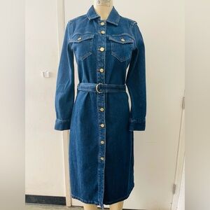 Tommy Hilfiger Dark Blue Long Sleeve Dress